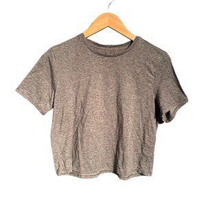 Outdoor Voices cropped tee - Heather gray - Size M